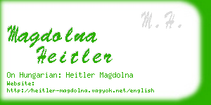 magdolna heitler business card